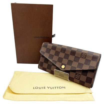 Louis Vuitton Long Wallet Damier Portefeuille Sarah