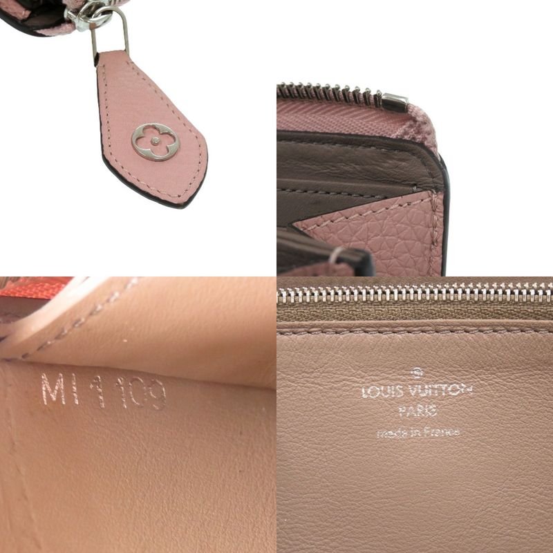 Louis Vuitton Portefeuille Comete M60148 Taurillon Leather Pink LV 0724 Long