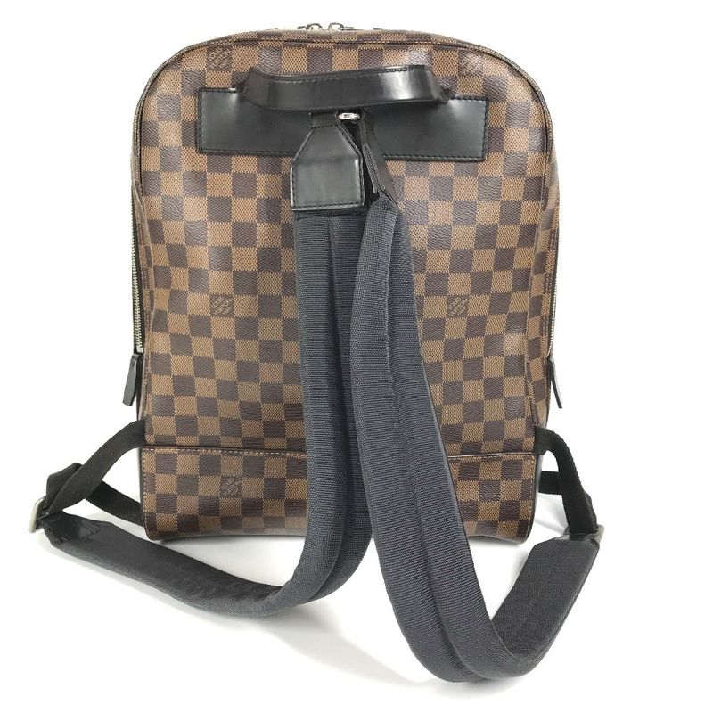 Louis Vuitton Backpack Sac Jake N41558 Damier Canvas Black Brown