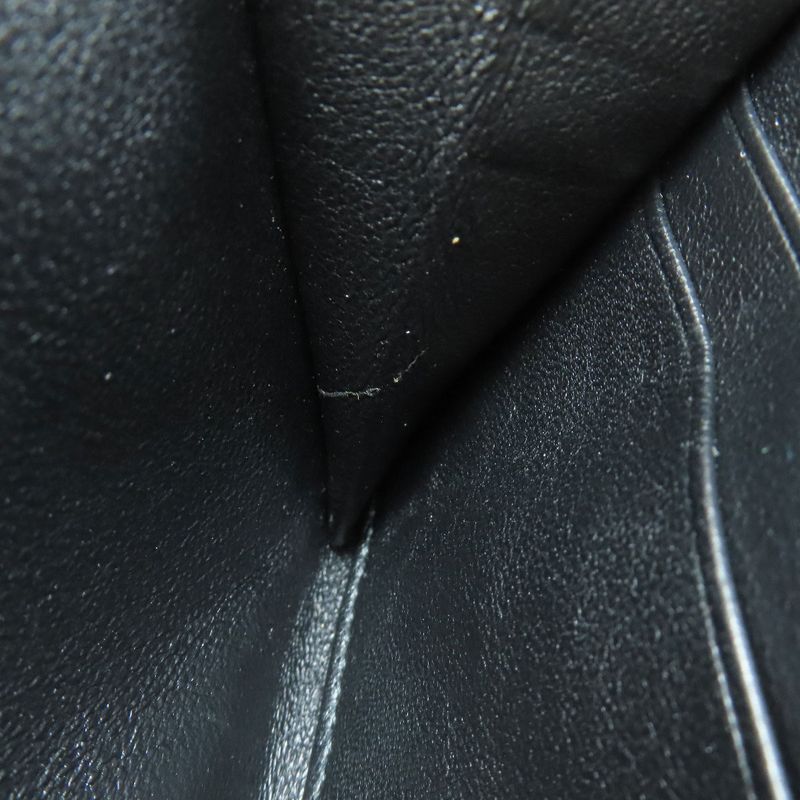 Balenciaga 655927 Round Zipper Long Wallet With Coin Purse Calf Women