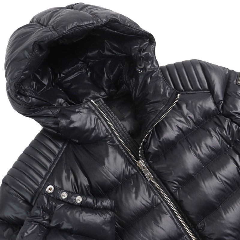 Prada 2020 Sga654 Triangle Logo Triangle Plate Hooded Down Jacket Black 52