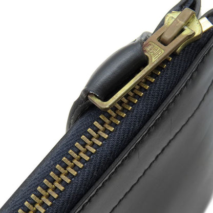 Hermes Clutch Bag Document Case Box Calf Black Gold Hardware Black Document