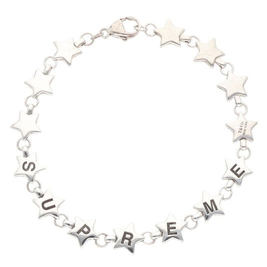Tiffany & Co X Supreme Star Bracelet Star Motif Silver Bracelet Men's