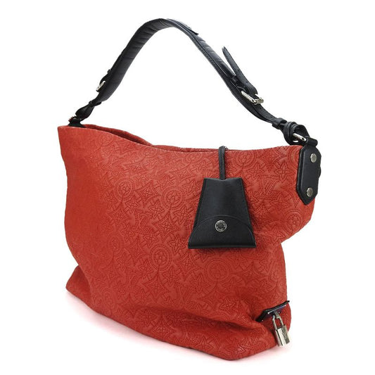 Louis Vuitton Shoulder Bag Hobo GM M93155 Monogram Anthea Leather Red Black One