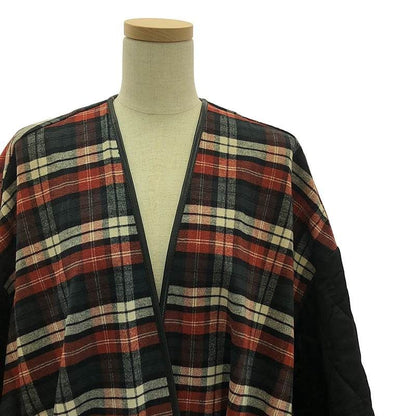 Balenciaga - 2018 - Quilted Check Gown Coat - 34 - Red Black White - Women's