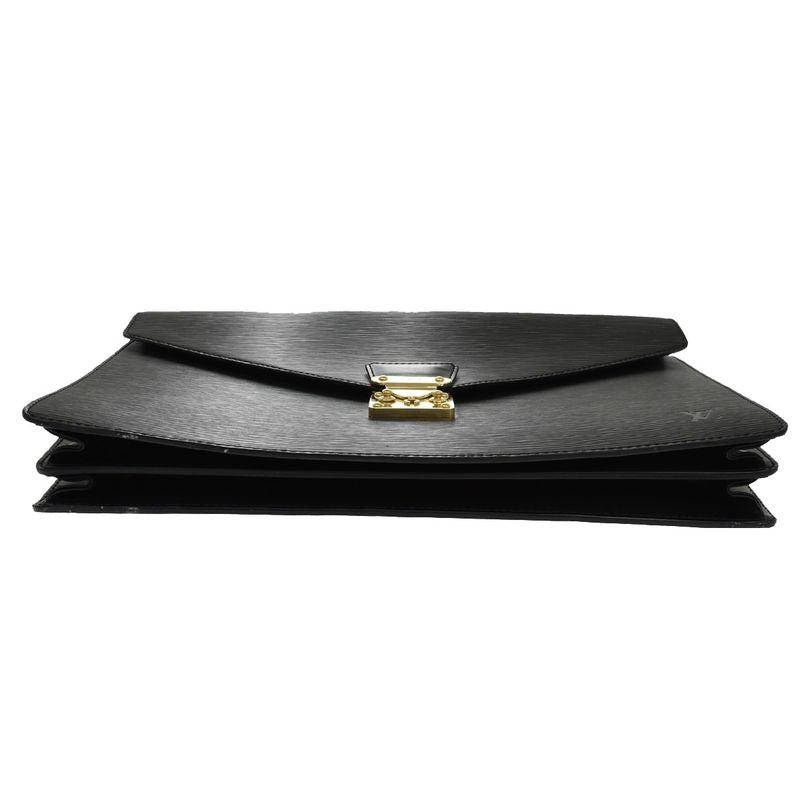 Louis Vuitton Serviette Conseil Business Bag Handbag Epi Black M54422 30kb022