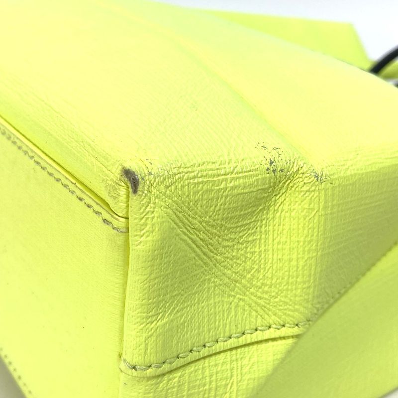 Balenciaga Tote Shopping Tote XS 568817 Leather Yellow