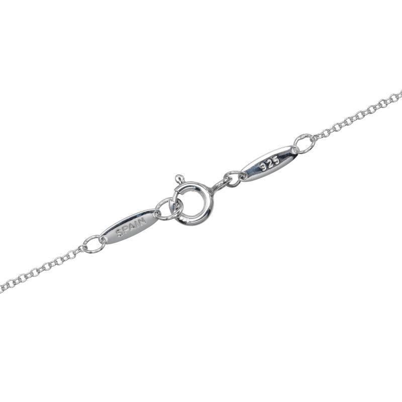 Tiffany & Co Double Teardrop Silver 925 Ladies 5.42g Necklace
