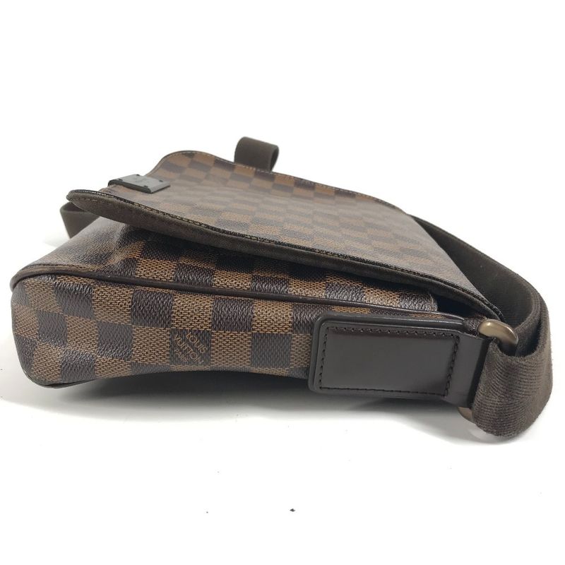 Louis Vuitton Shoulder Bag District PM N41213 Damier Canvas Ebène Brown