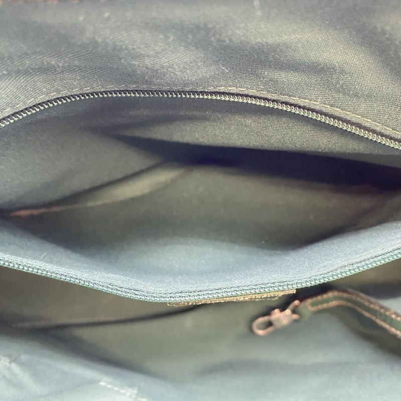 Gucci 145810 Tote Bag Sherry Line GG Canvas Leather Beige Ladies Men Vintage