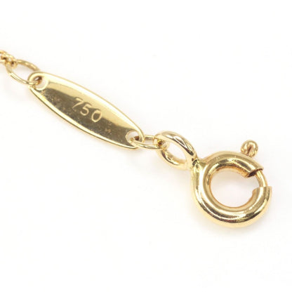 Tiffany & Co Tiffany Necklace K18 Visor Yard Single Diamond Pendant