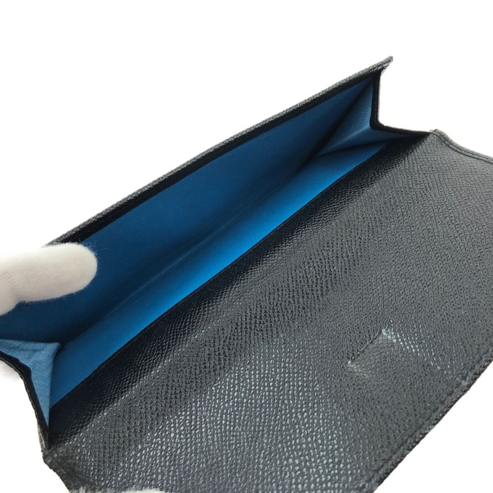 Bvlgari Bvlgari Bvlgari W Hook Long Wallet Silver Hardware 30416 Black