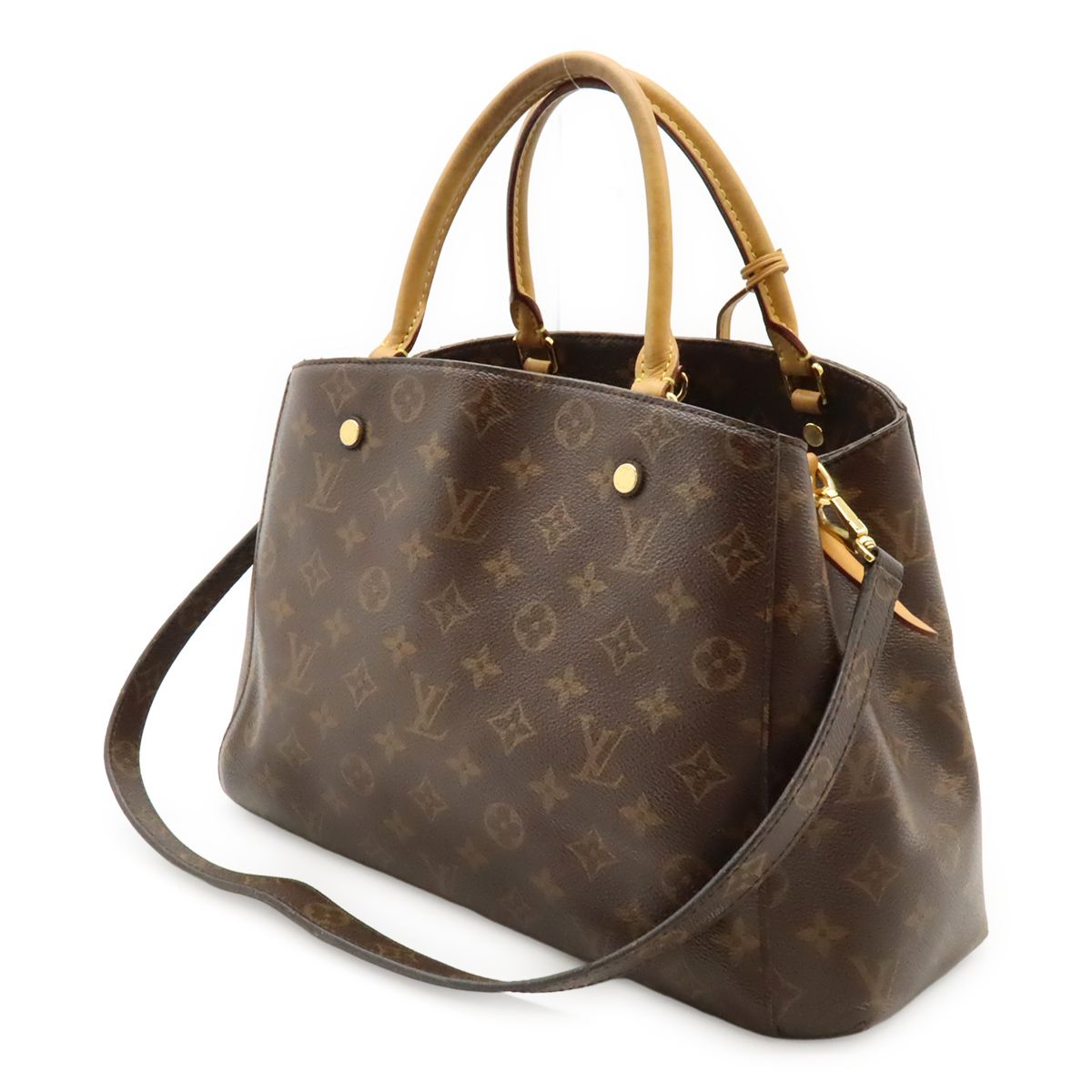 Louis Vuitton Monogram Montaigne MM Handbag 2WAY Shoulder Bag One Shoulder Semi