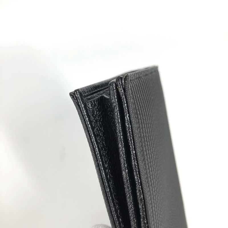 Bvlgari Bulgari Long Wallet Logo Mirelige Pvc/leather Black