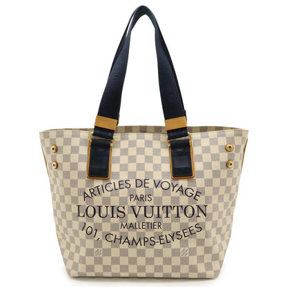 Louis Vuitton Damier Azure Platins Soleil Cabas PM Tote Bag Shoulder Bag Semi