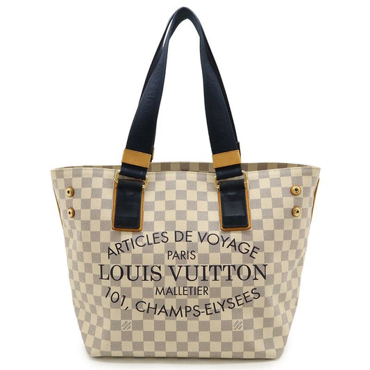 Louis Vuitton Damier Azure Platins Soleil Cabas PM Tote Bag Shoulder Bag Semi