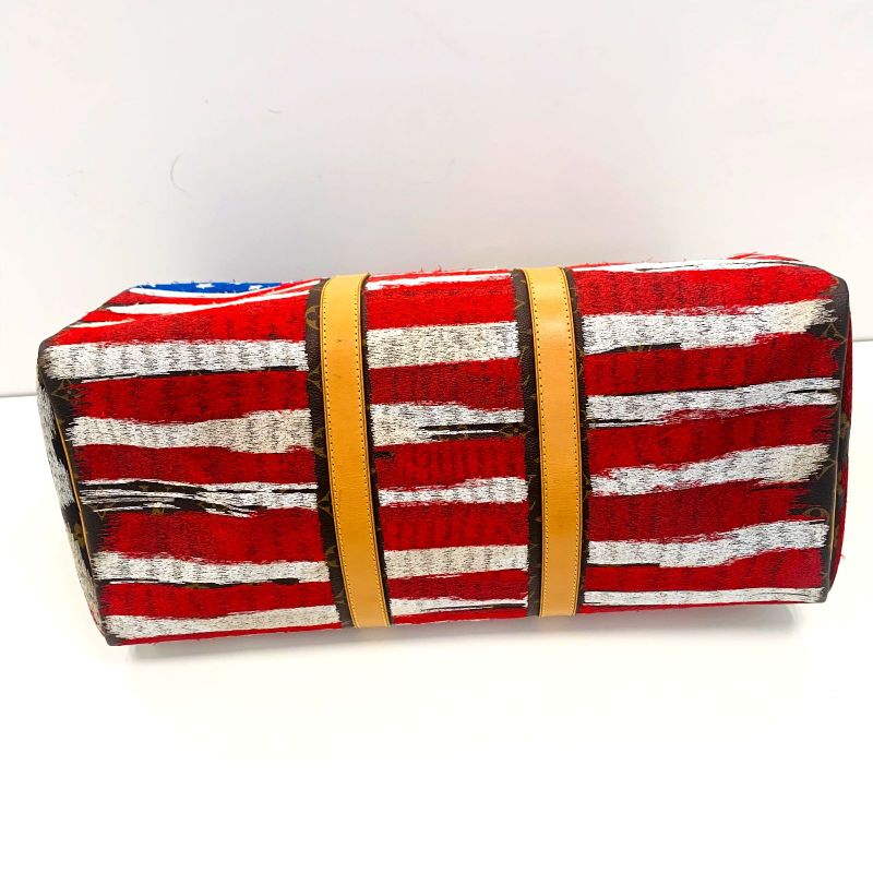 Louis Vuitton JAY AHR FLAG USA Paint Brushed Model Keepall : X0358