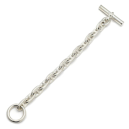 Hermes Bracelet Chaine D'ancre MM Silver 925 Silver 13 Frames Star Ring Silver