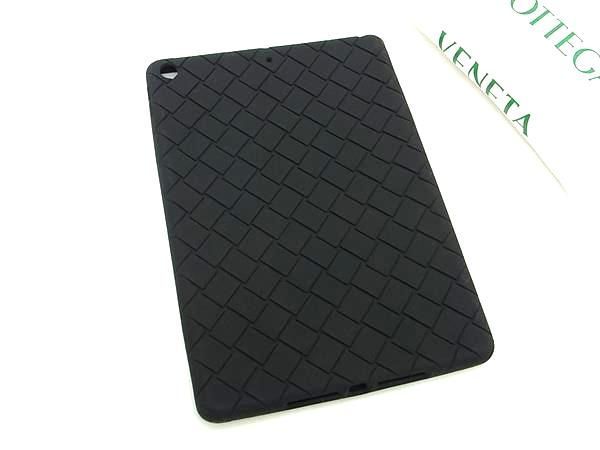Bottega Veneta Intrecciato Rubber Tablet Case Ipad Case Black Bm1955