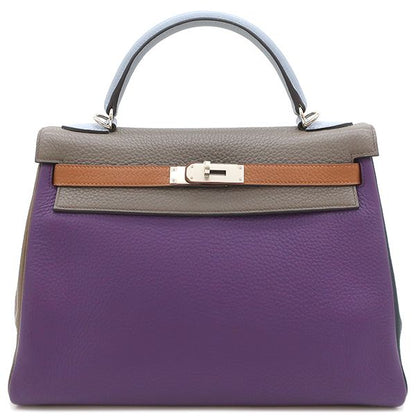 Hermes 2-Way Bag Kelly 32 Internal Stitching Harlequin Taurillon Clemence