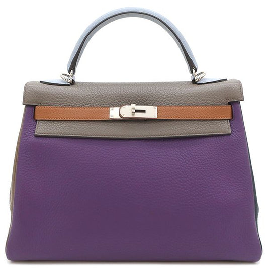 Hermes 2-Way Bag Kelly 32 Internal Stitching Harlequin Taurillon Clemence