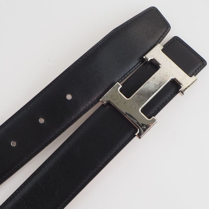 Hermes H Belt 70 Constance *sold Item (outlet) Vaux Epson And Metal Black □C