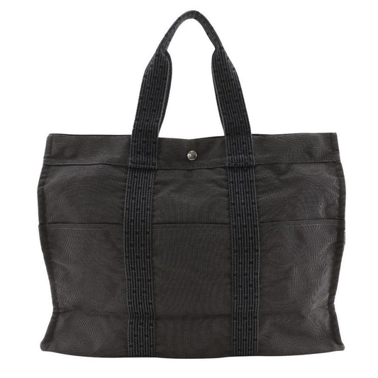Hermes Yale Line GM Nylon Canvas Gray Unisex Tote Bag