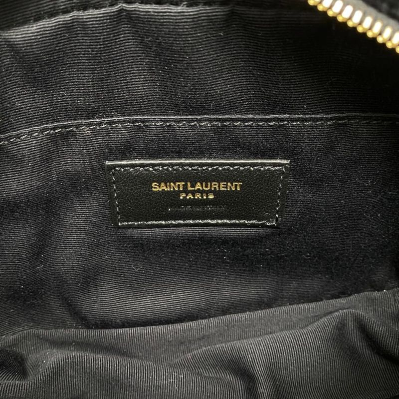 Saint Laurent Shoulder Bag Lou Camera Bag Ptr534817 Quilted Fringe Black Gold