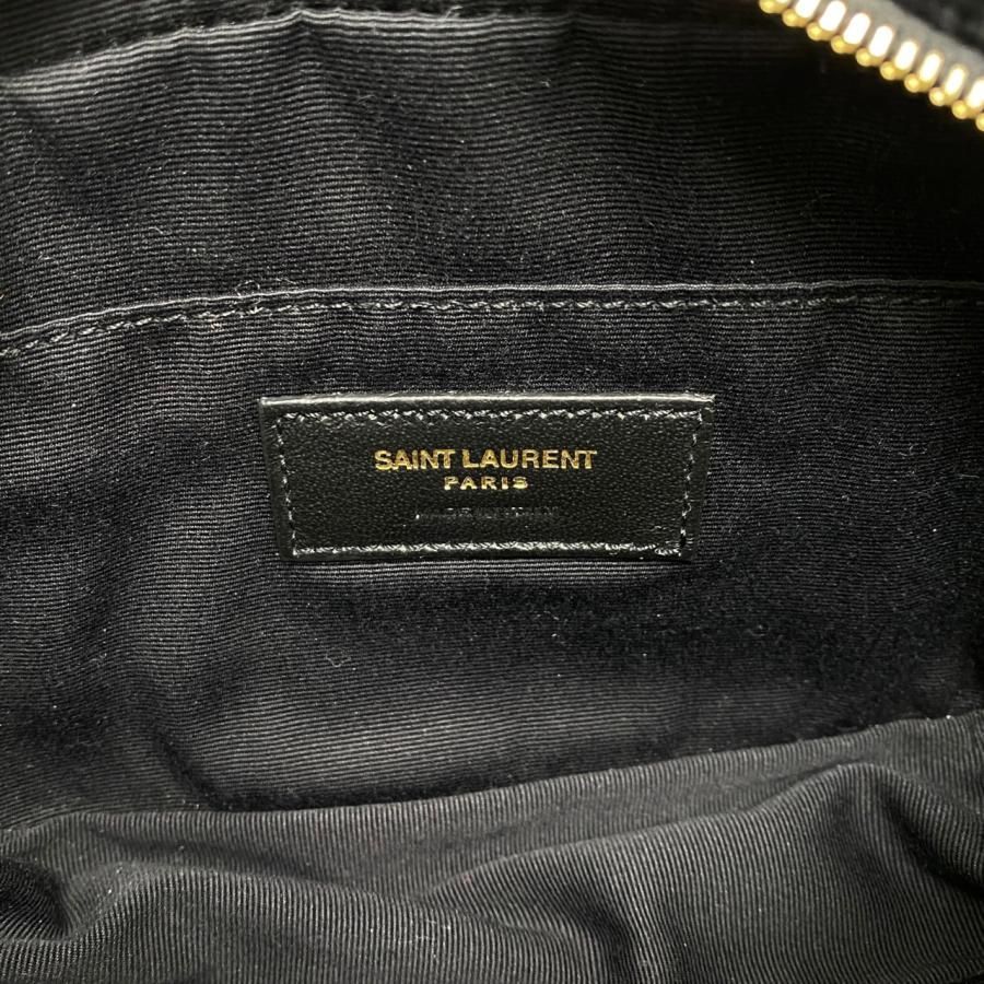 Saint Laurent Shoulder Bag Lou Camera Bag Ptr534817 Quilted Fringe Black Gold