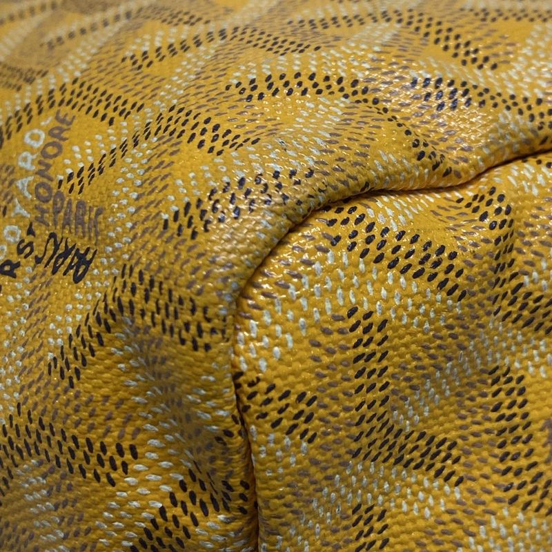 Goyard Saint Louis PM Yellow Leather Tote Bag