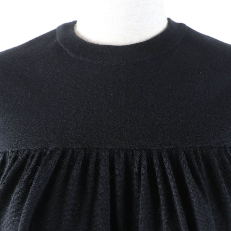 Louis Vuitton 19AW Wool Cashmere Silk Blend Floral Print Puff Sleeves Short