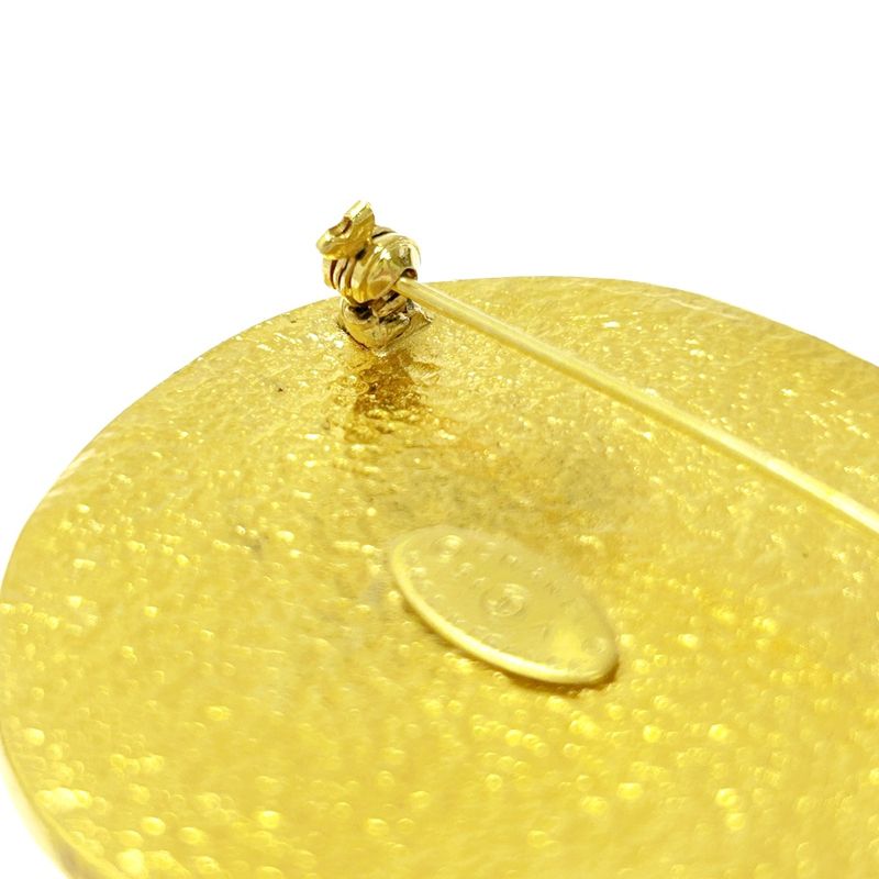 Chanel GP 94a Coco Mark Sun Brooch Gold with Box 418489 Brooch