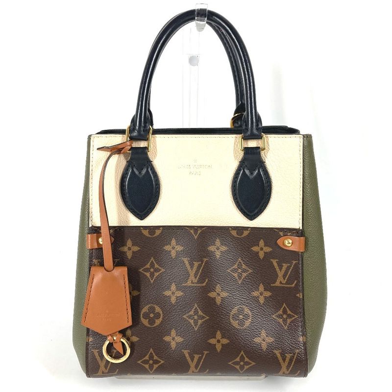 Louis Vuitton Handbag Fold Tote PM M45388 Monogram Canvas Brown