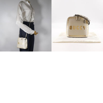 Gucci Gussy SAGA 511189 Leather White Women's Shoulder Bag