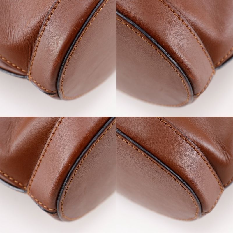 Celine Vintage Calf Brown Women's Tote Bag