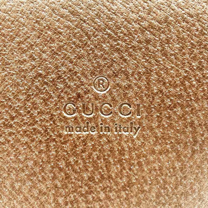 Gucci 002103 Handbag Shoulder Bag Business Bag Leather Brown