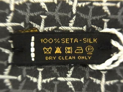 Bvlgari 100% Silk Reversible Tie Business Men's Pink And Black Bi1399