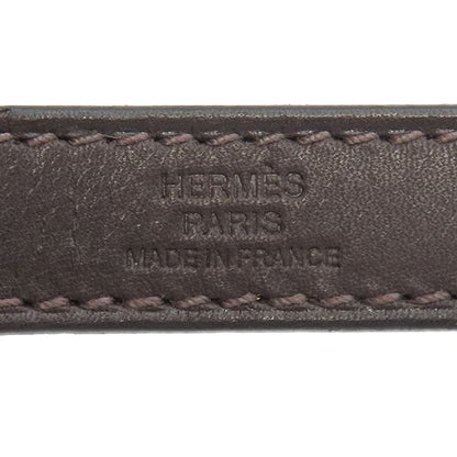 Hermes Pouch Dog Treat Pouch Cotton Canvas Leather Khaki and Foo Silver