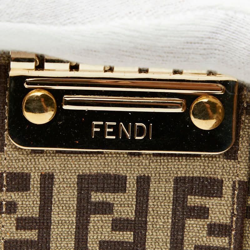 Fendi Zucchino Key Case 6-ribbon 8ap002 Orange Leather Women's Fendi