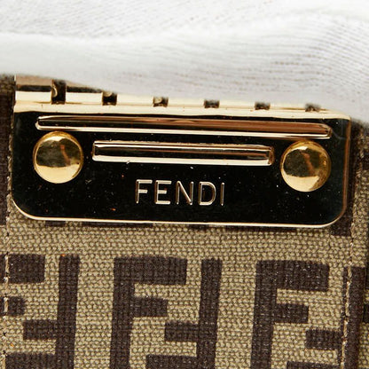 Fendi Zucchino Key Case 6-ribbon 8ap002 Orange Leather Women's Fendi