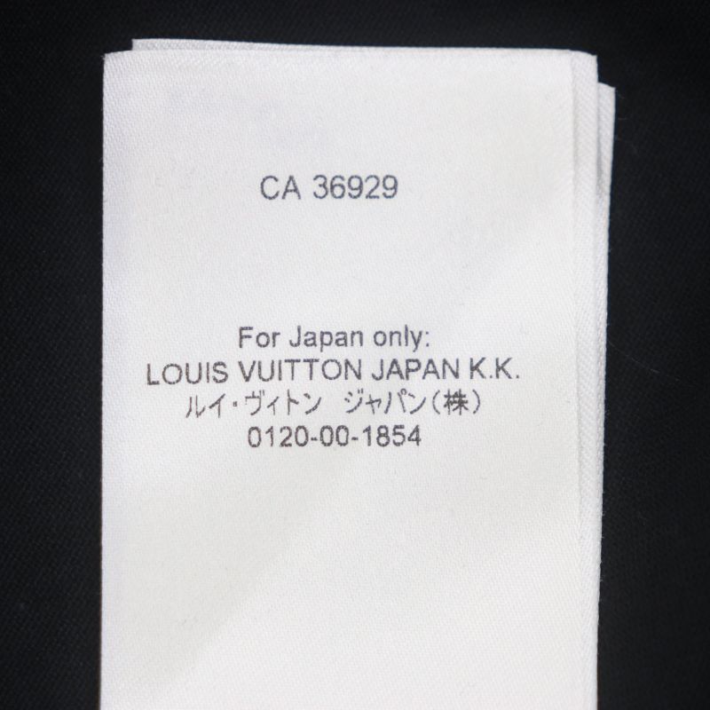 Louis Vuitton 23SS 100% Cotton LV Concert Print Inside Out Short Sleeve Black