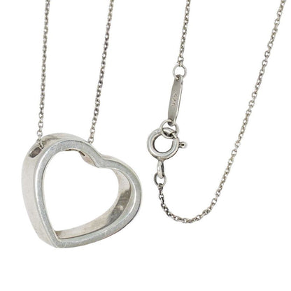 Authentic Tiffany & Co Tiffany & Co Geometric Heart 925 Necklace Pendant Silver