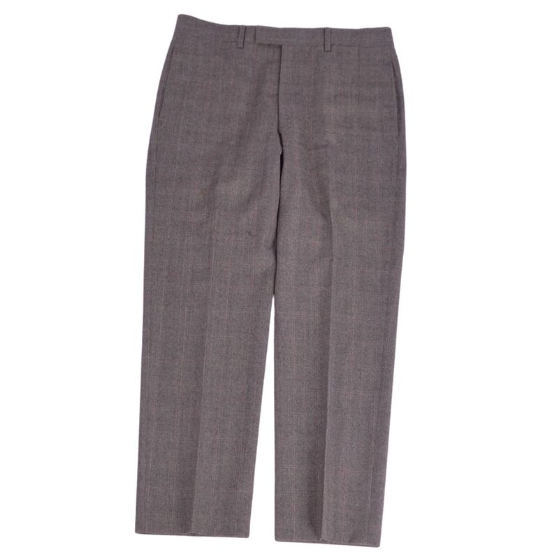 Hermes Pants Long Pants Slacks Check Wool Cashmere