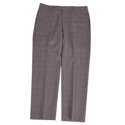 Hermes Pants Long Pants Slacks Check Wool Cashmere