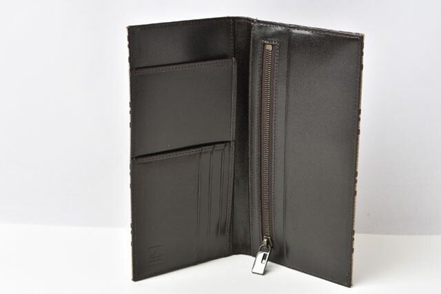 Fendi Wallets For Men Fendi Long Wallet FF Logo Zucca Beige Brown 8m0010 00ny2