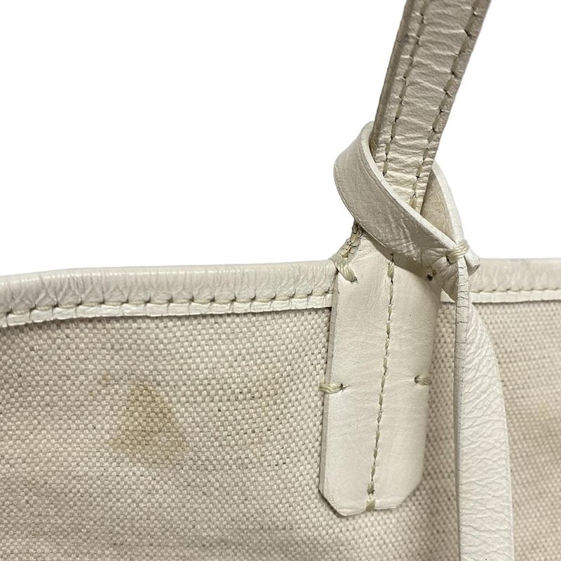 Goyard Tote Bag Saint Louis PM White Leather