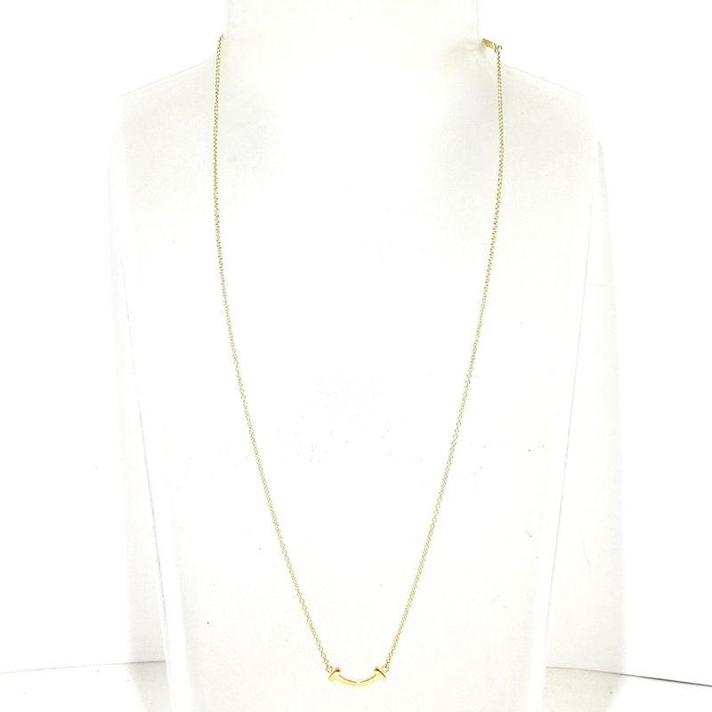 Tiffany & Co Necklace T-smile Pendant (mini) 18K Pink Gold