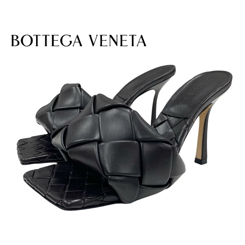 Bottega Veneta Lido Sandals Shoes Leather Dark Brown Mules Intrecciato