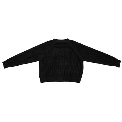 Hermes Knitted Cardigan 4e2706d3 Size 44 H Logo Wool Nylon Black Hermes