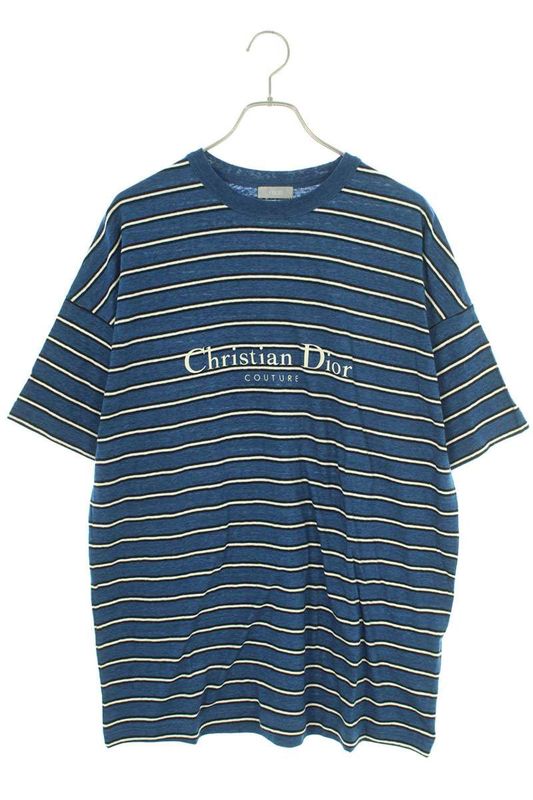Dior 493j671b0938 Logo Border T-shirt Men S